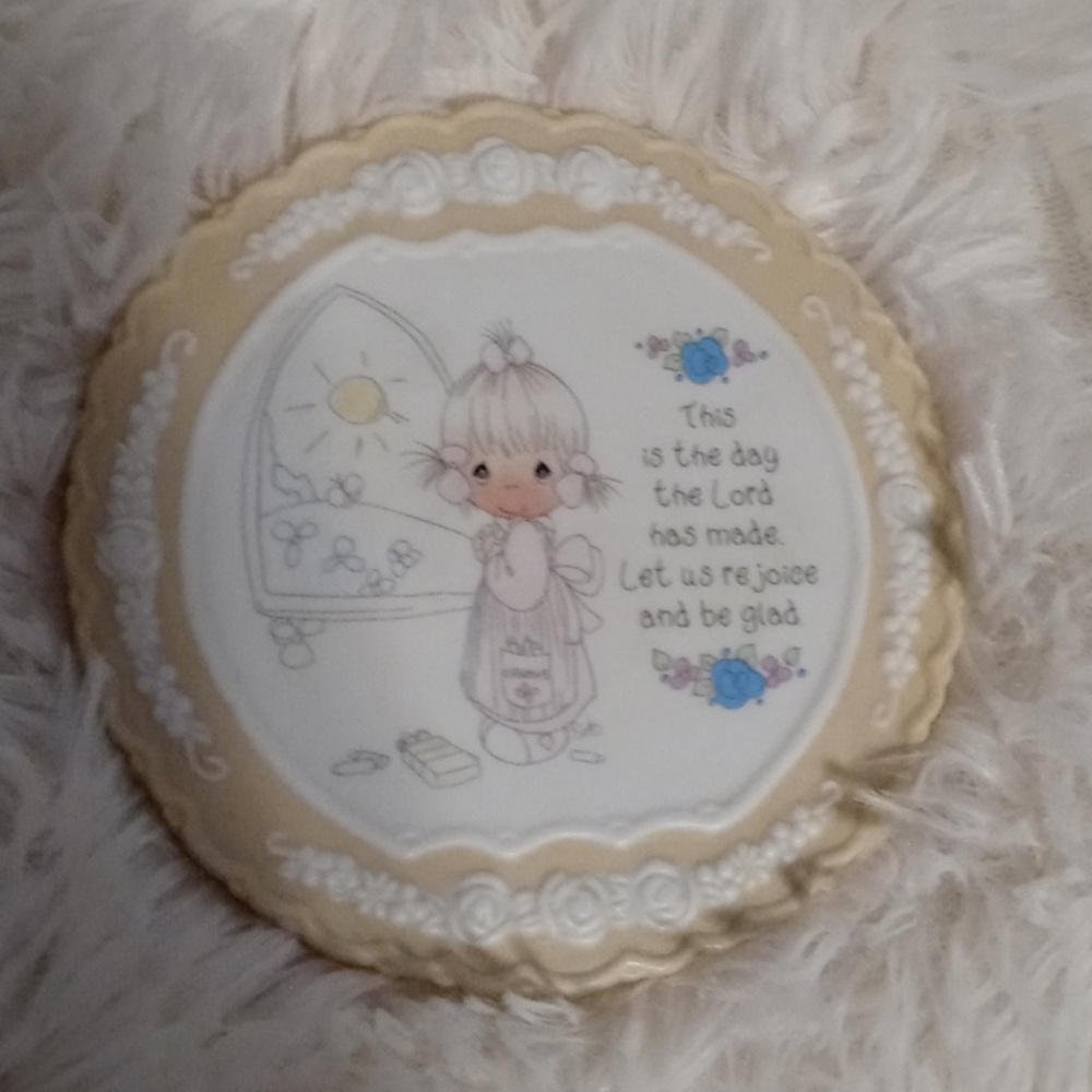 Precious Moment porcelain wall plate